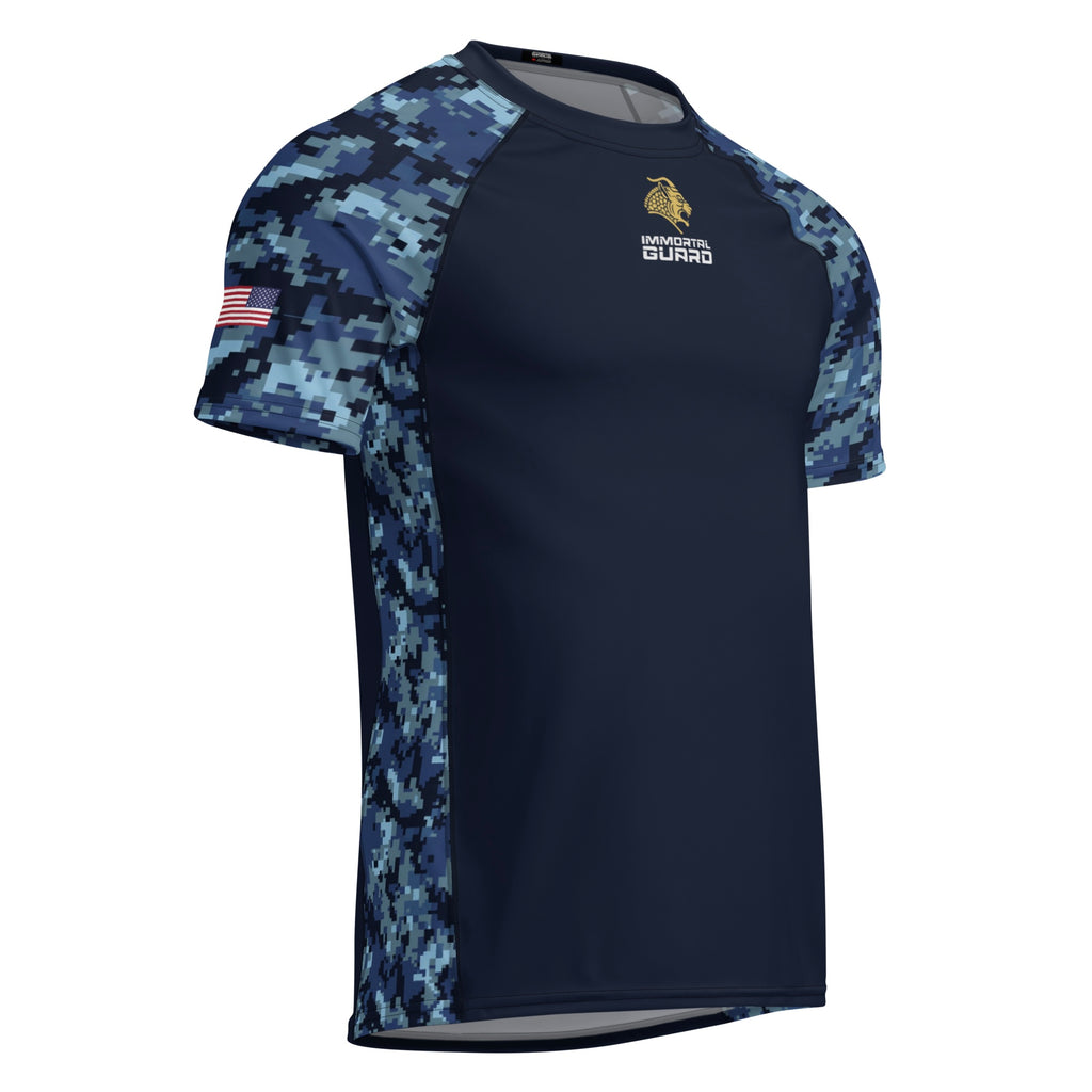 U.S. Navy Military Tribute Short Sleeve Rashguard