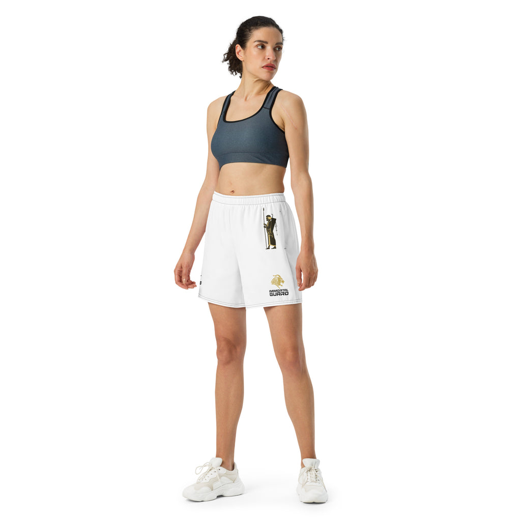 Immortal Guard – 10K Series Activewear Long Shorts White